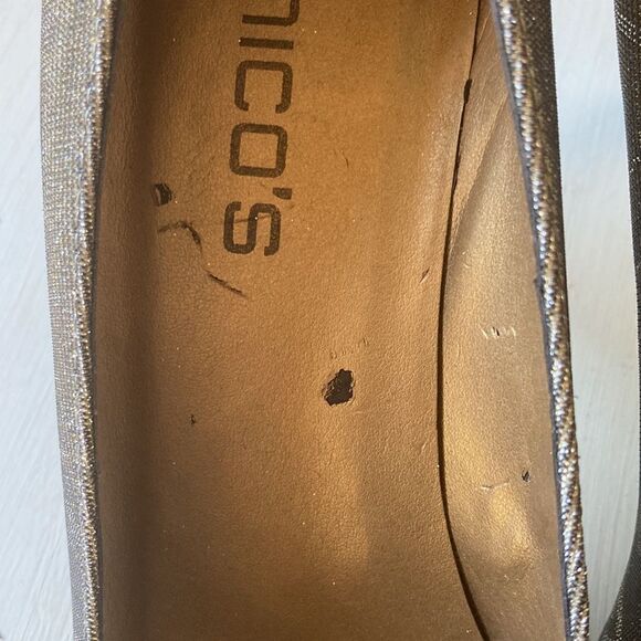 Chico’s Glittery Slip-On Pumps Size 9.5 - Picture 12 of 16